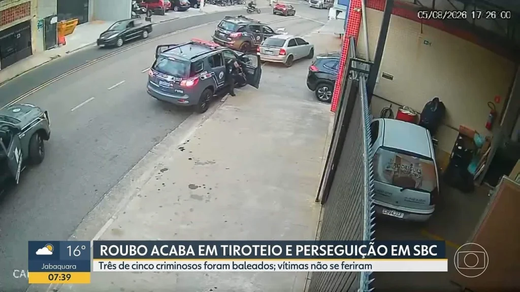 Tiroteio e perseguição policial no ABC Paulista resultam na libertação de reféns